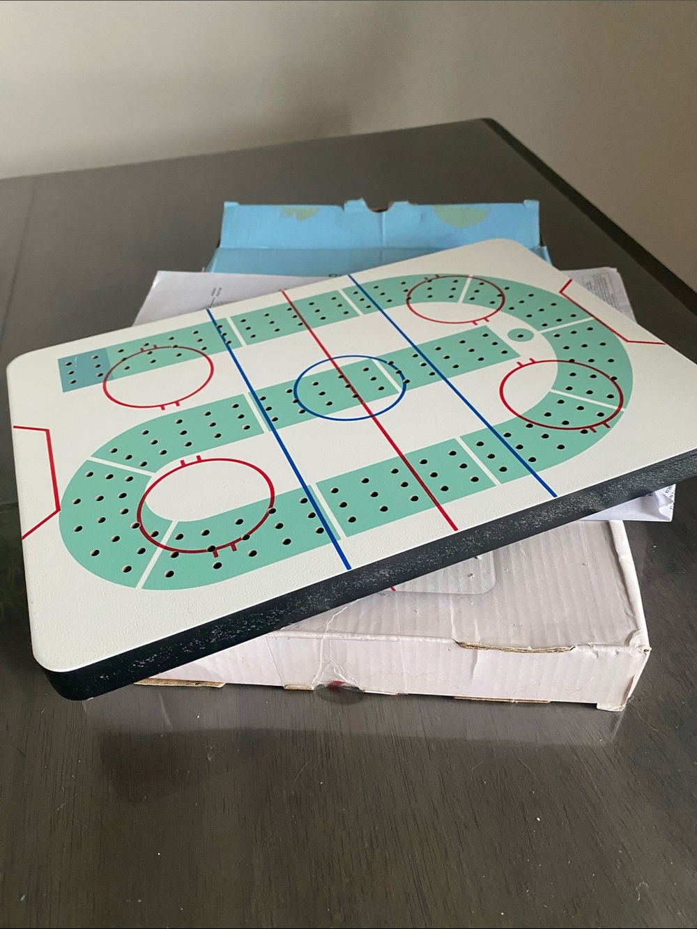 NEW🌈 Hockey Rink Cribbage Board Game gifts